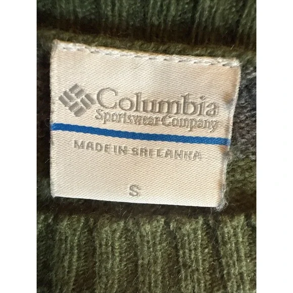 Columbia Womens Small Sweater Striped Crew Neck Angora Blend Gorpcore Hiking - Picture 4 of 8